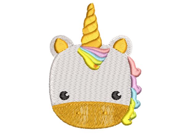 Adorable Baby Unicorn Embroidery Design