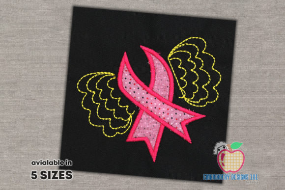 Awareness Ribbon with Wings: A Touching Design