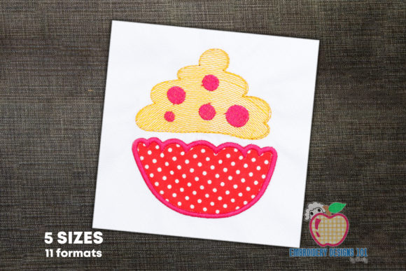 Berry Blaze Cupcake Applique: A Sweet Addition