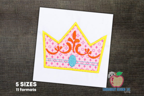 Birthday Crown Applique: A Versatile Design for Etsy