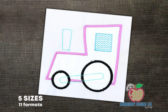 Charming Train Engine Applique for Craft Fairs
