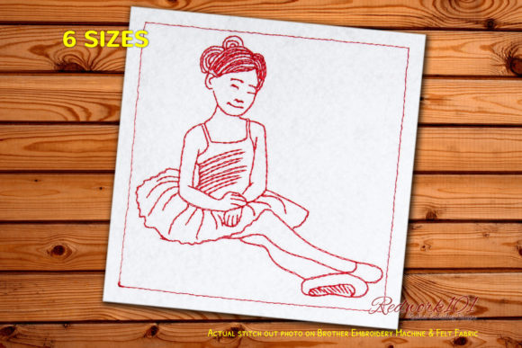 Elegant Young Beautiful Sitting Ballerina