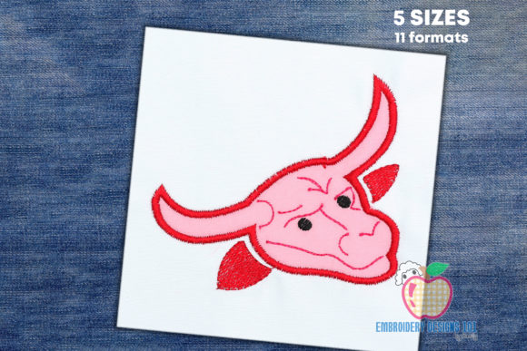 Longhorns Applique: A Versatile Embroidery Design