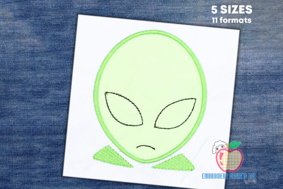 Mini Alien Head Applique: A Fun and Versatile Design