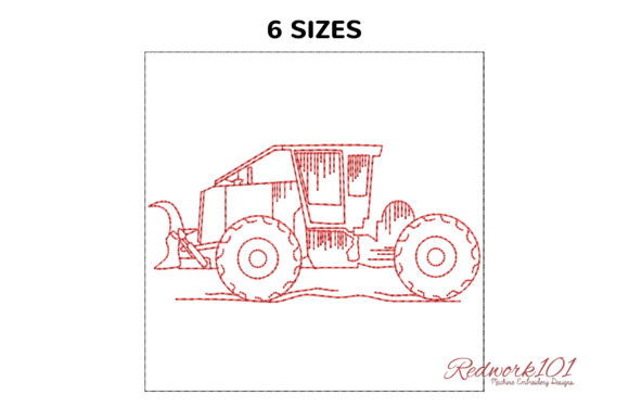 Skidder Tractor: A Charming Addition to Your Embroidery Collection